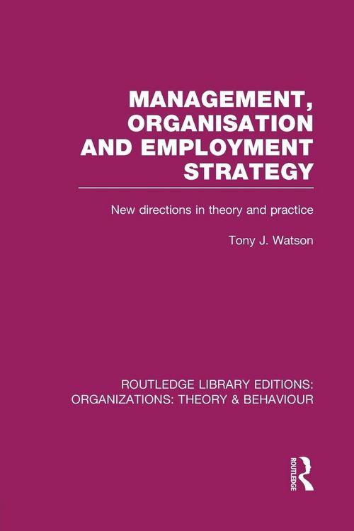 Produktbild: Management Organization and Employment Strategy (RLE