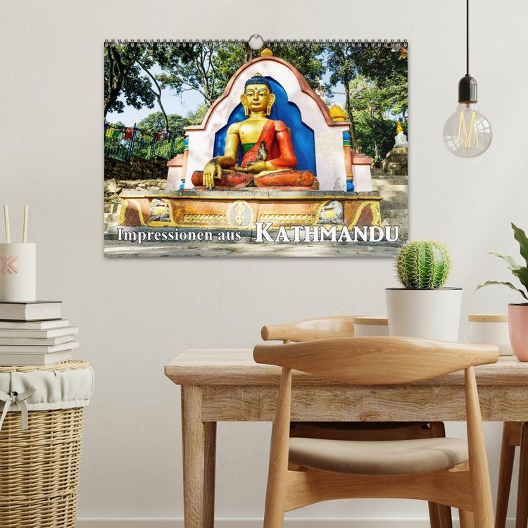 Produktbild: Impressionen aus Kathmandu (Wandkalender 2026 DIN A3 quer), CALVENDO Monatskalender