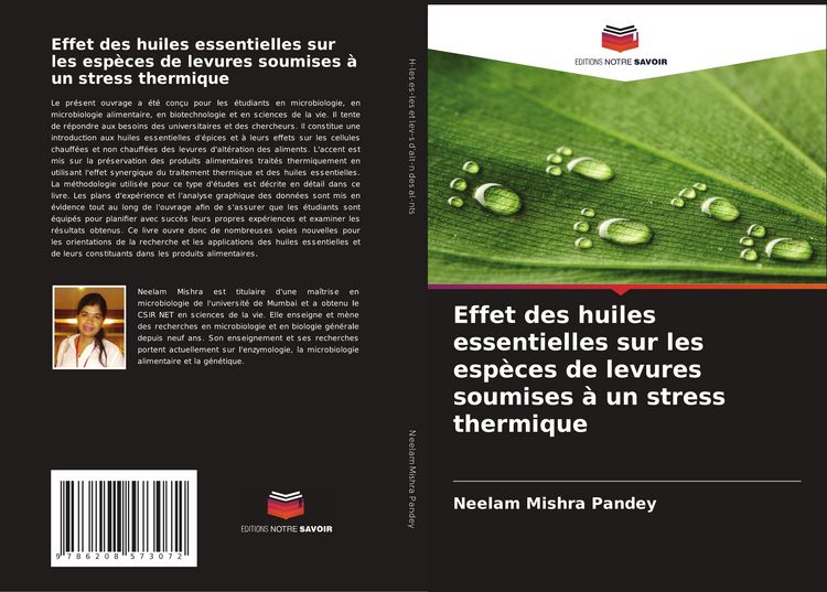 Produktbild: Effet des huiles essentielles sur les esp&egrave;ces de levures soumises &agrave; un stress thermique