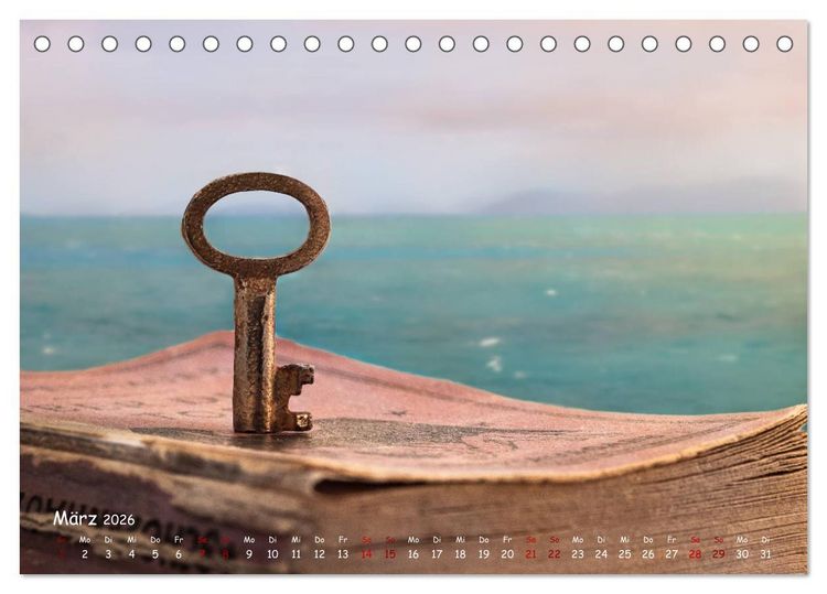 Produktbild: Die Geschichten des Schl&uuml;ssels (Tischkalender 2026 DIN A5 quer), CALVENDO Monatskalender