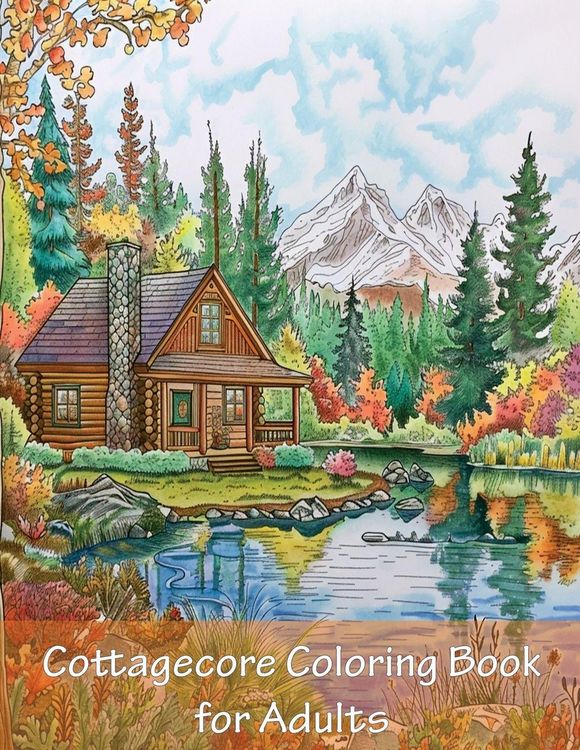 Produktbild: Cottagecore Coloring Book For Adults