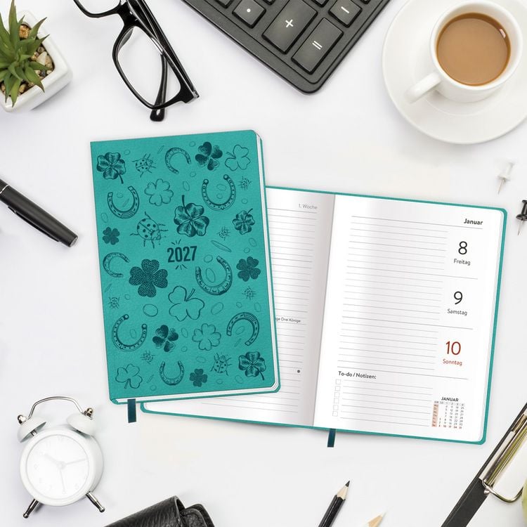 Produktbild: TR&Ouml;TSCH - Taschenkalender A6 Soft Touch Gl&uuml;ck 2027