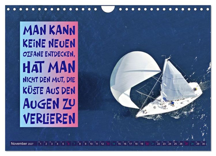 Produktbild: Segeln - mit einem Augenzwinkern (Wandkalender 2027 DIN A4 quer), CALVENDO Monatskalender