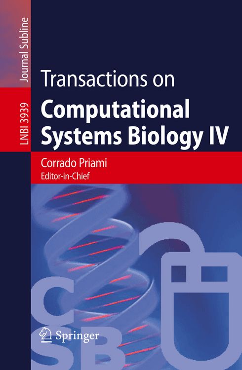 Produktbild: Transactions on Computational Systems Biology IV