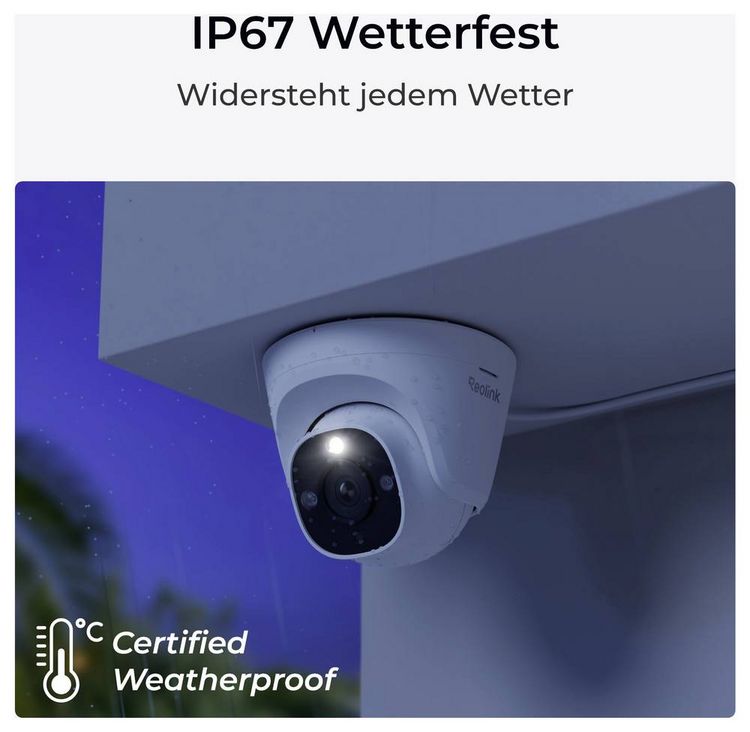 Produktbild: Reolink NVS8-8MD4 LAN IP-&Uuml;berwachungskamera-Set 8-Kanal mit 4 Kameras 3840 x 2160 Pixel