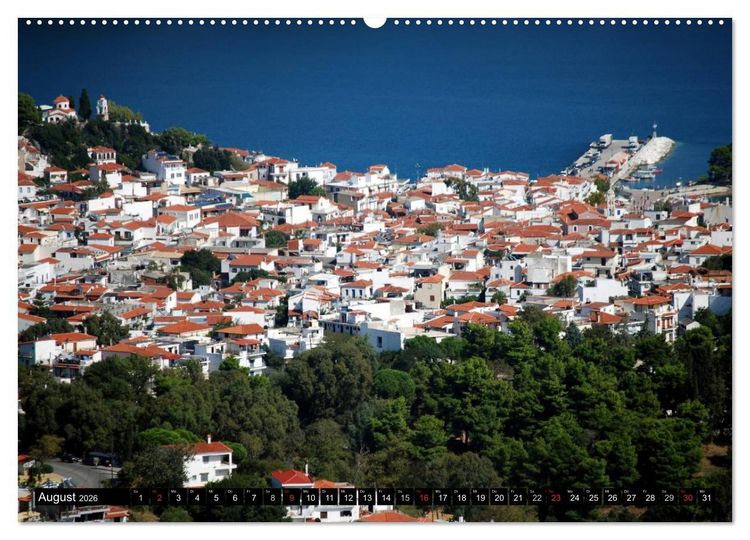 Produktbild: Skiathos Skopelos und Alonissos Griechenland (Wandkalender 2026 DIN A2 quer), CALVENDO Monatskalender