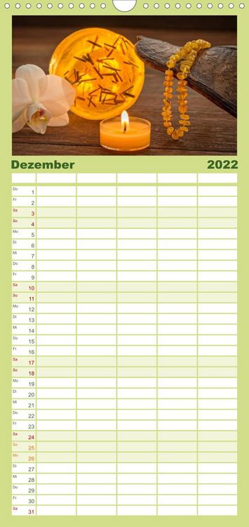 Produktbild: Urlaub f&uuml;r die Sinne - Familienplaner hoch (Wandkalender 2022 , 21 cm x 45 cm, hoch)