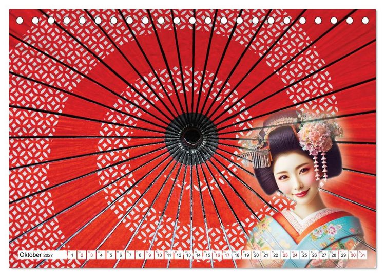 Produktbild: Farbenfrohes Japan (Tischkalender 2027 DIN A5 quer), CALVENDO Monatskalender