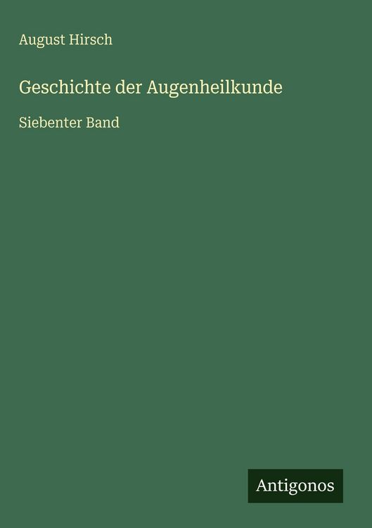 Produktbild: Geschichte der Augenheilkunde