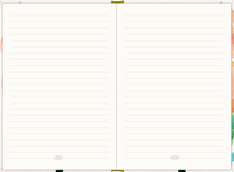 Produktbild: Notizbuch DIN A5 &ndash; Just Notes (Orange Flower)