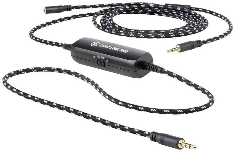 Produktbild: Elgato 10GBC9901 Chat Link Pro Klinke Audio Adapter [1x 3.5 mm-Stecker - 2x 3.5 mm-Stecker, 3.5 mm-Buchse] Schwarz