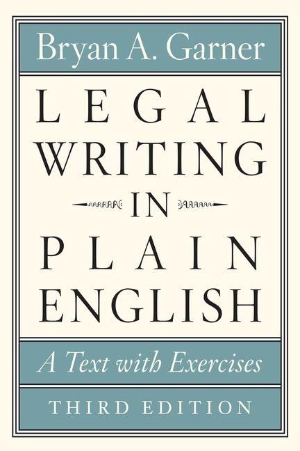 Produktbild: Legal Writing in Plain English, Third Edition - A Text with Exercises