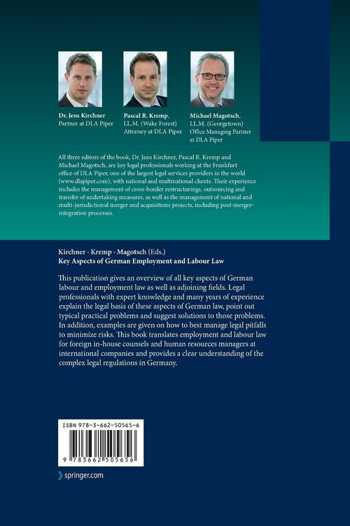 Produktbild: Key Aspects of German Employment and Labour Law