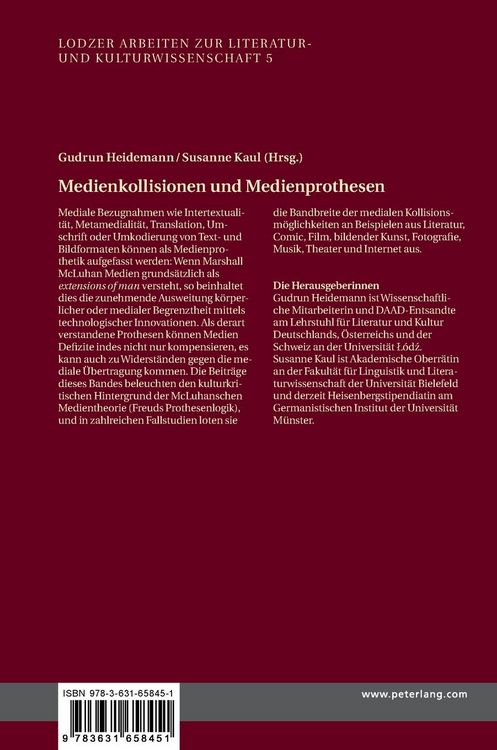 Produktbild: Medienkollisionen und Medienprothesen