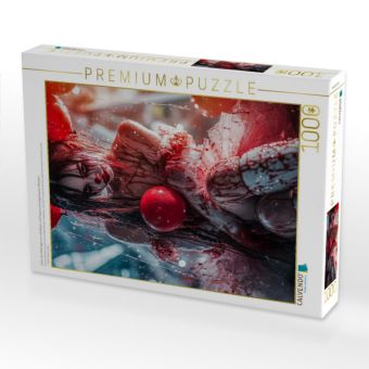Produktbild: CALVENDO Puzzle Unter dem Bett lagen nur rote Nasen und Puppen mit aufgerissenen M&uuml;ndern | 1000 Teile Lege-Gr&ouml;&szlig;e 64x48cm Foto-Puzzle f&uuml;r gl&uuml;ckliche Stunden
