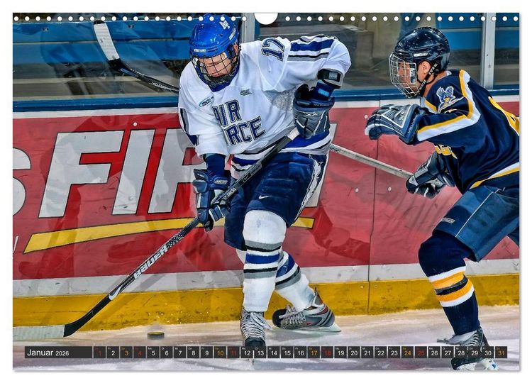 Produktbild: Eishockey - Fairplay und Schl&auml;gerei (Wandkalender 2026 DIN A3 quer), CALVENDO Monatskalender