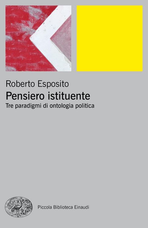 Produktbild: Pensiero istituente. Tre paradigmi di ontologia politica
