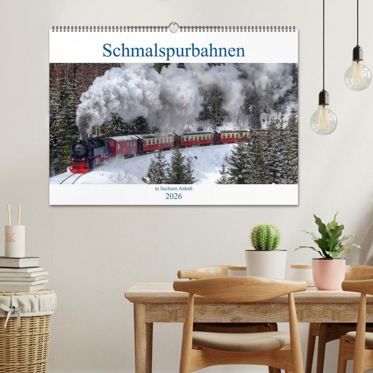 Produktbild: Schmalspurbahnen in Sachsen Anhalt (Wandkalender 2026 DIN A2 quer), CALVENDO Monatskalender