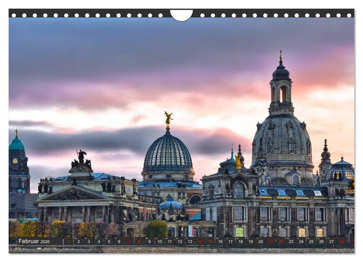 Produktbild: Dresden - Die Frauenkirche (Wandkalender 2026 DIN A4 quer), CALVENDO Monatskalender
