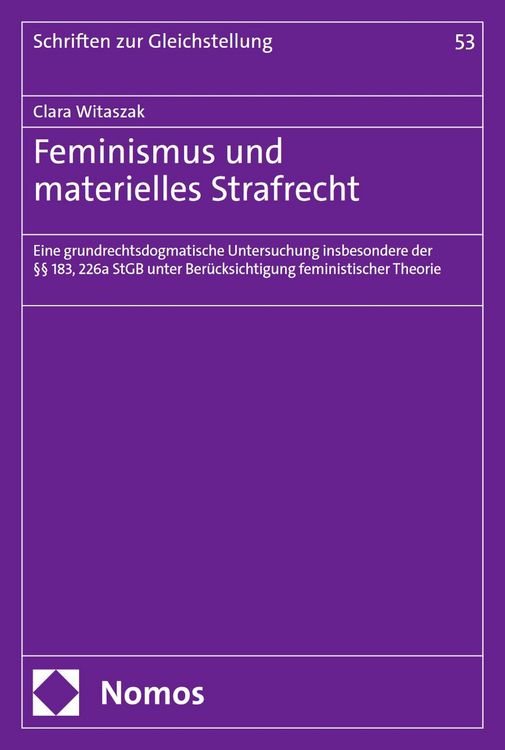 Produktbild: Feminismus und materielles Strafrecht