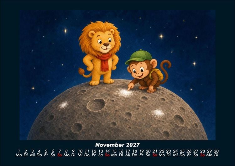 Produktbild: Buschi und Milo im Sonnensystem 2027 Fotokalender DIN A4