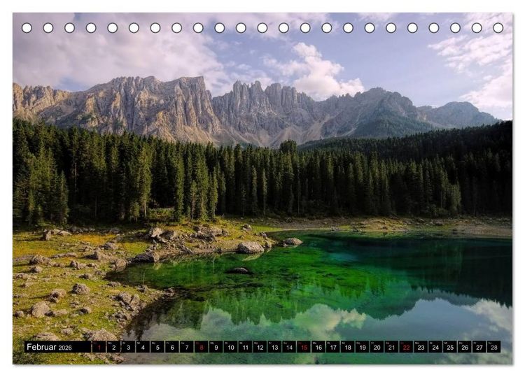 Produktbild: Die Dolomiten - Traumhafte Welt aus Stein (Tischkalender 2026 DIN A5 quer), CALVENDO Monatskalender