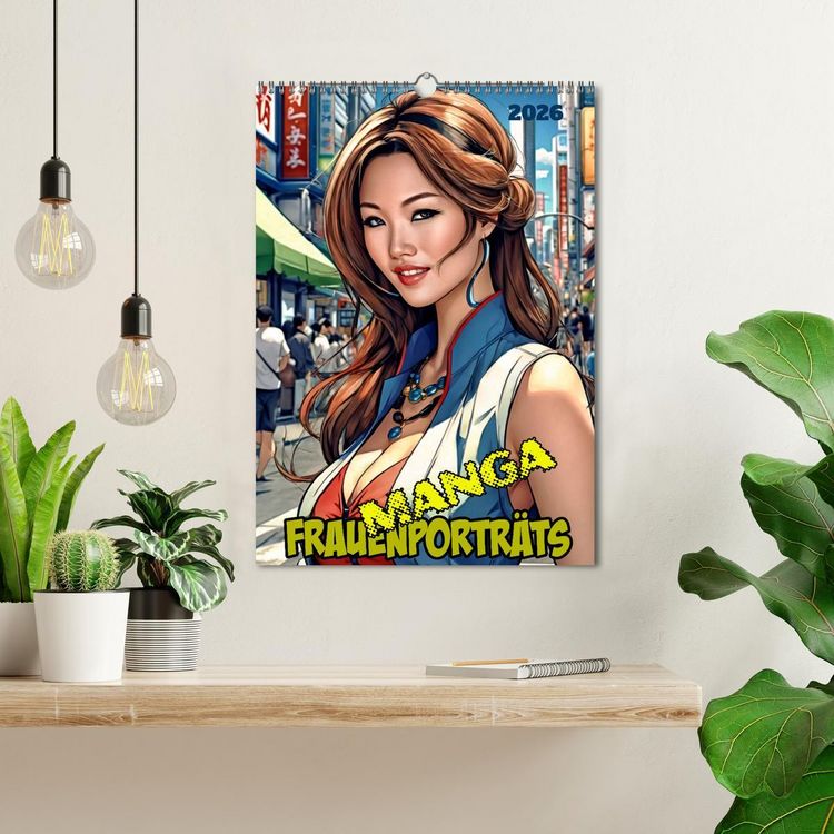 Produktbild: Manga-Frauenportr&auml;ts (Wandkalender 2026 DIN A3 hoch), CALVENDO Monatskalender