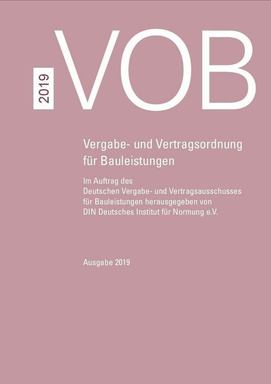 Produktbild: VOB Gesamtausgabe 2019