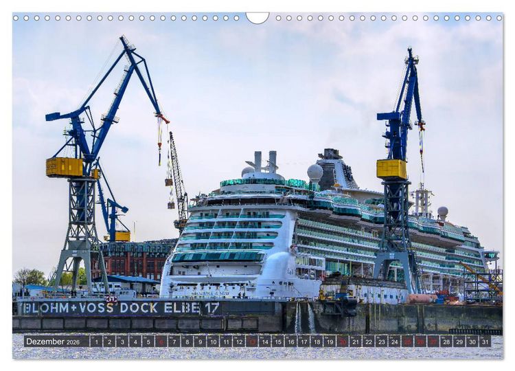 Produktbild: Hamburg - Ahoi zur gro&szlig;en Hafenrundfahrt (Wandkalender 2026 DIN A3 quer), CALVENDO Monatskalender