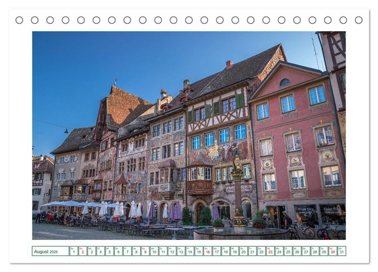 Produktbild: Charmantes Stein am Rhein (Tischkalender 2026 DIN A5 quer), CALVENDO Monatskalender