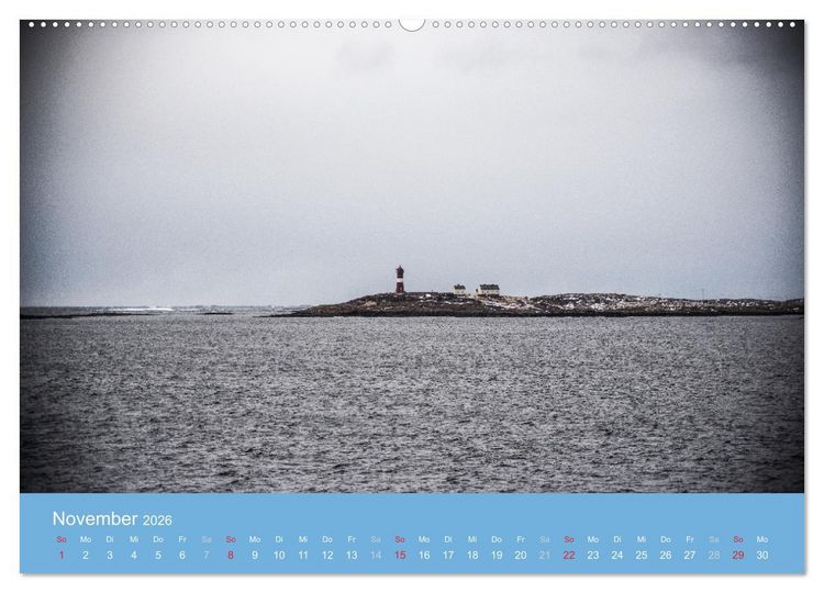 Produktbild: Leuchtfeuer der norwegischen K&uuml;ste (hochwertiger Premium Wandkalender 2026 DIN A2 quer), Kunstdruck in Hochglanz