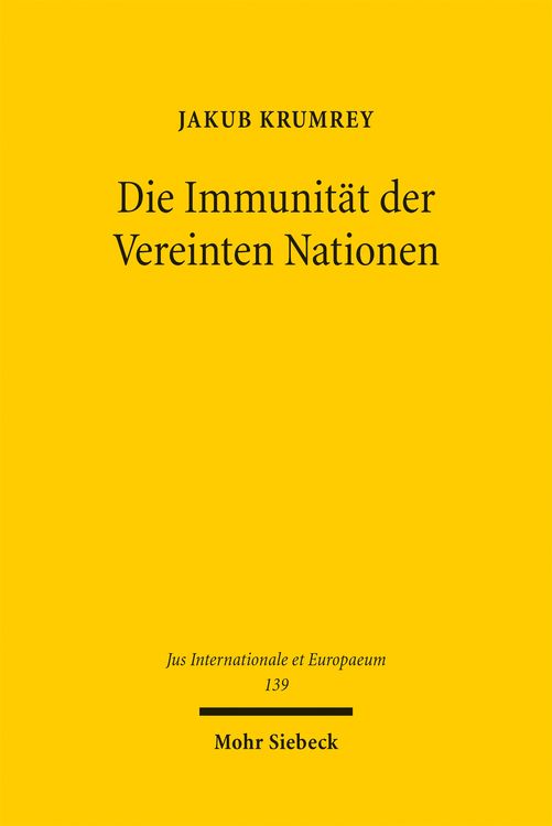 Produktbild: Die Immunit&auml;t der Vereinten Nationen