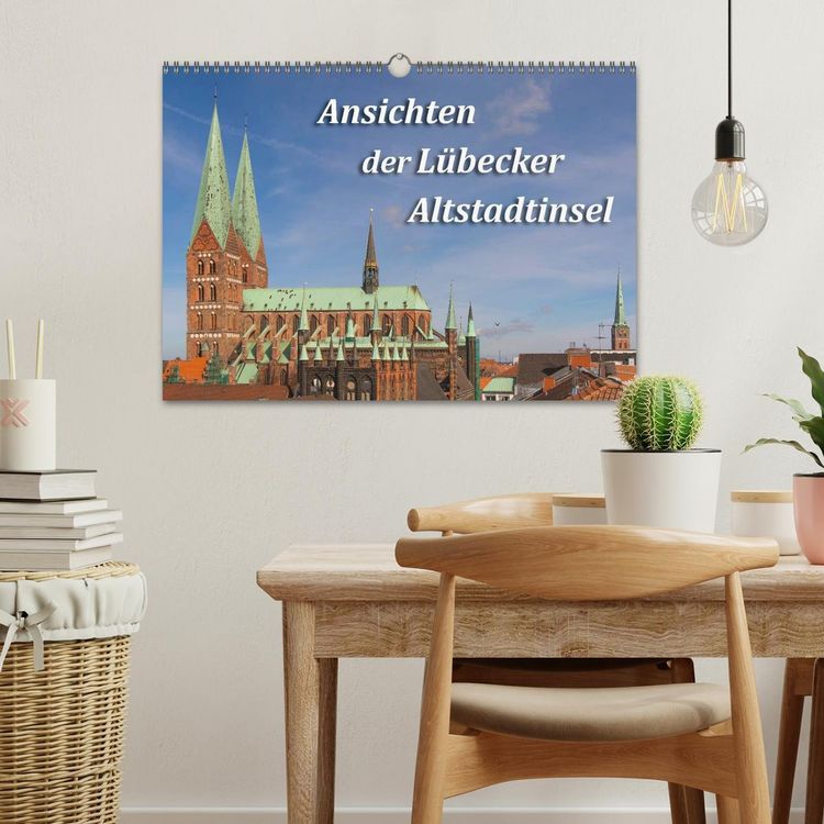 Produktbild: Ansichten der L&uuml;becker Altstadtinsel (Wandkalender 2026 DIN A3 quer), CALVENDO Monatskalender