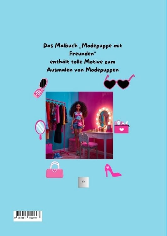 Produktbild: Malbuch das Modep&uuml;ppchen f&uuml;r die Gr&ouml;&szlig;eren und Erwachsene