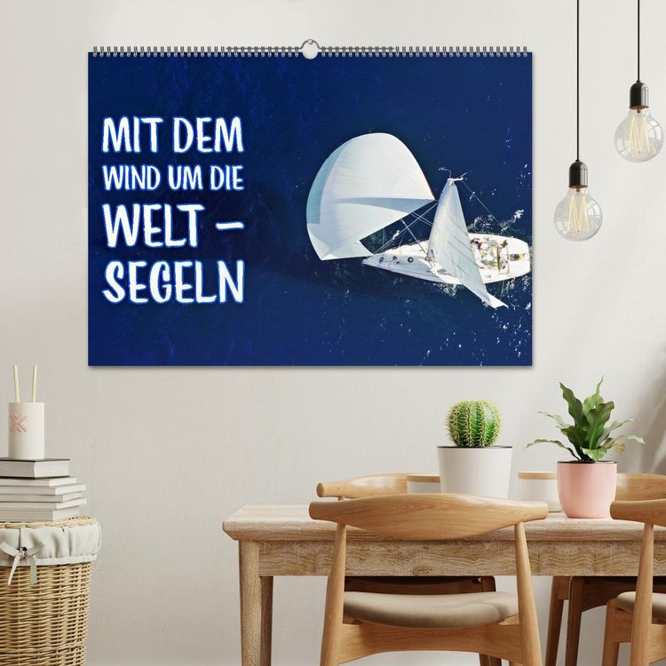 Produktbild: Mit dem Wind um die Welt - segeln (Wandkalender 2026 DIN A2 quer), CALVENDO Monatskalender