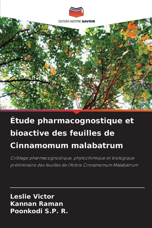 Produktbild: &Eacute;tude pharmacognostique et bioactive des feuilles de Cinnamomum malabatrum