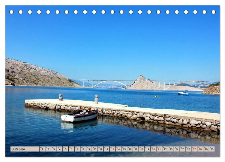 Produktbild: Istrien und Insel Krk - Impressionen eines kroatischen Sommers (Tischkalender 2026 DIN A5 quer), CALVENDO Monatskalender