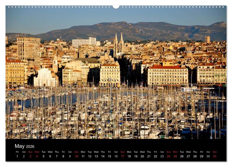Produktbild: Marseille in my Heart (High Quality Premium Wall Calendar 2026 DIN A2 landscape),CALVENDO 12 Month Wall Calendar