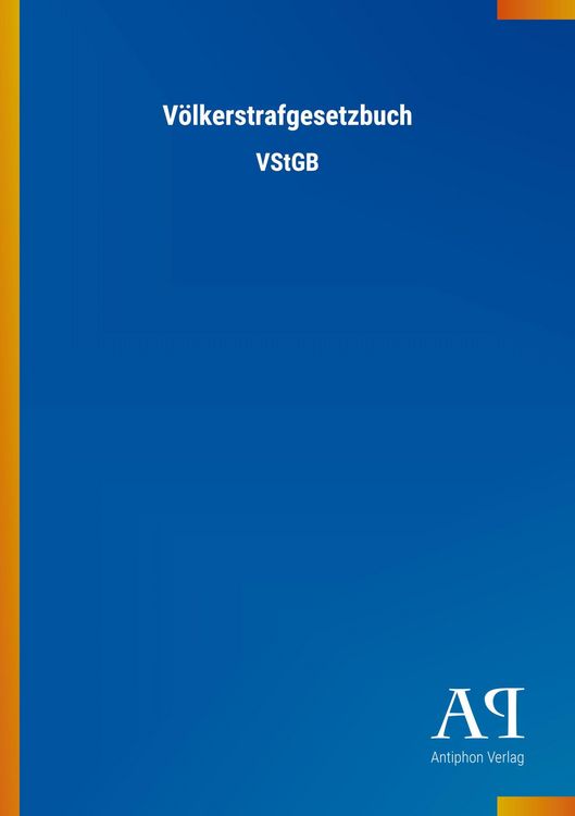 Produktbild: V&ouml;lkerstrafgesetzbuch