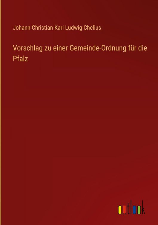 Produktbild: Vorschlag zu einer Gemeinde-Ordnung f&uuml;r die Pfalz