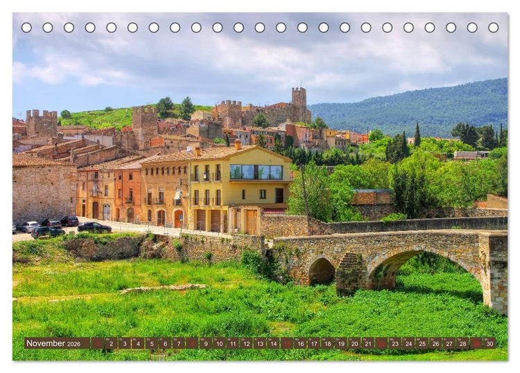 Produktbild: Costa de Ponent - Unterwegs zwischen Barcelona und Tarragona (Tischkalender 2026 DIN A5 quer), CALVENDO Monatskalender