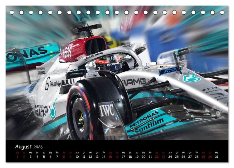 Produktbild: Formel 1 - Benzin im Blut (Tischkalender 2026 DIN A5 quer), CALVENDO Monatskalender