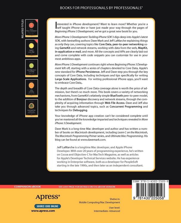 Produktbild: More iPhone 3 Development