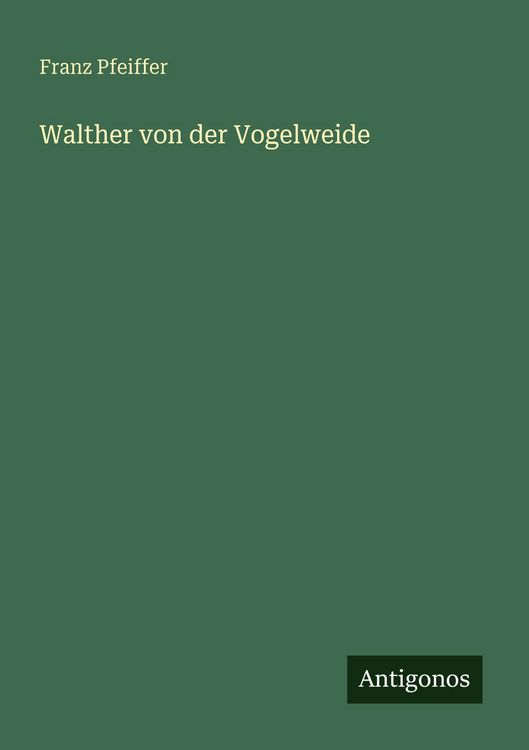 Produktbild: Walther von der Vogelweide