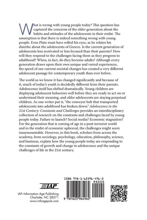 Produktbild: Adolescence in the 21st Century