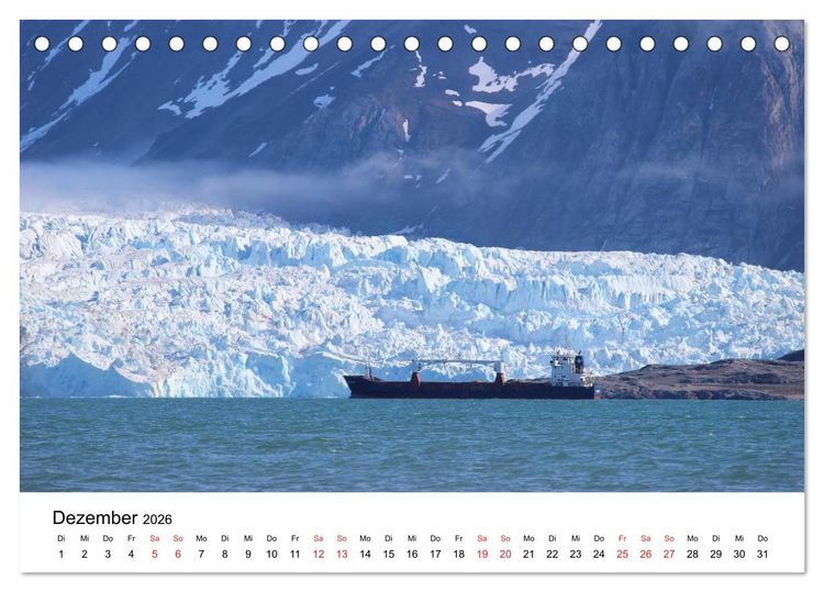 Produktbild: Svalbard 2026 (Tischkalender 2026 DIN A5 quer), CALVENDO Monatskalender