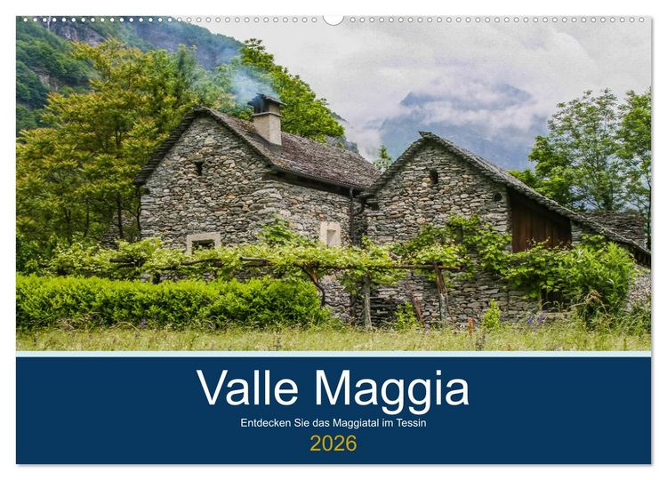 Produktbild: Valle Maggia - Entdecken Sie das Maggiatal im Tessin (Wandkalender 2026 DIN A2 quer), CALVENDO Monatskalender