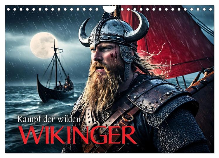 Produktbild: Kampf der wilden Wikinger (Wandkalender 2026 DIN A4 quer), CALVENDO Monatskalender