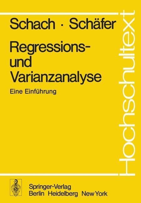 Produktbild: Regressions- und Varianzanalyse