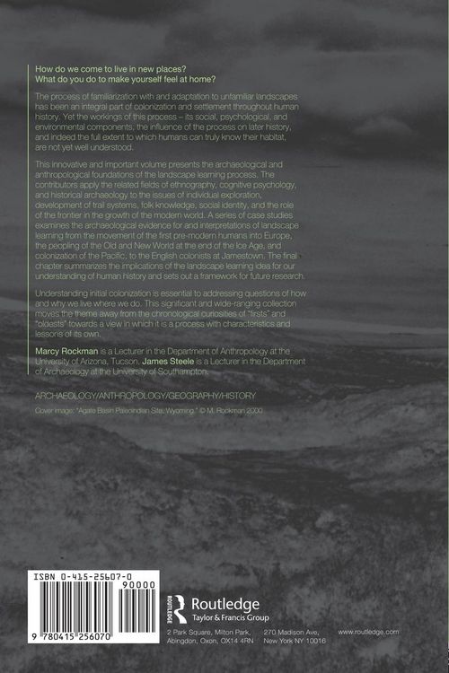 Produktbild: The Colonization of Unfamiliar Landscapes